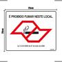 Imagem de Combo 3 Placas De Sinalização É Proibido Fumar Neste Local 25X20 Ekomunike - P-5/2 F9e