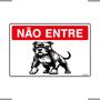 Imagem de Combo 3 Placas De Sinalização Não Entre Cachorro 30x20 Ekomunike - P-7 F9e