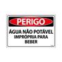 Imagem de Combo 3 Placas De Sinalização Perigo Água Não Potável Imprópria Para Beber 30x20 Ecom IA - SP59 F9e