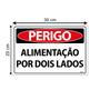 Imagem de Combo 3 Placas De Sinalização Perigo Alimentação Por Dois Lados 30x20 Ecom IA - SP49 F9e