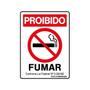 Imagem de Combo 3 Placas De Sinalização Proibido Fumar 15x20 Qi Comunicação - P-5/1 Q1a