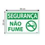 Imagem de Combo 3 Placas De Sinalização Segurança Não Fume 30x20 Ecom IA - SS10 F9e