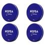 Imagem de combo 4x latinhas Creme nivea com hidratante natural ideal para peles ressecadas e com rugas 56g 