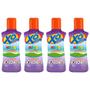 Imagem de combo 4x repelente xô inseto kids infantil crianças com delicioso cheirinho de uva 100ml loção