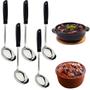 Imagem de Combo 5 Conchas Para Feijoada Feijão Sopa Inox Utilita Cabo Resistente - Tramontina