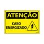 Imagem de Combo 6 Placas De Sinalização Atenção Cabo Energizado 30x20 Ecom IA - SA52 F9e