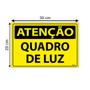 Imagem de Combo 6 Placas De Sinalização Atenção Quadro De Luz 30x20 Ecom IA - SA59 F9e