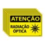 Imagem de Combo 6 Placas De Sinalização Atenção Radiação Óptica 30x20 Ecom IA - SA98 F9e