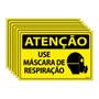 Imagem de Combo 6 Placas De Sinalização Atenção Use Máscara De Respiração 30x20 Ecom IA - SA27 F9e