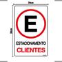 Imagem de Combo 6 Placas De Sinalização Estacionamento Clientes 20x30 Ekomunike - P-2 F9e