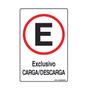 Imagem de Combo 6 Placas De Sinalização Estacionamento Exclusivo Carga / Descarga 20x30 Qi Comunicação - P-1/1 Q1a