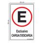 Imagem de Combo 6 Placas De Sinalização Estacionamento Exclusivo Carga / Descarga 20x30 Qi Comunicação - P-1/1 Q1a