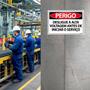 Imagem de Combo 6 Placas De Sinalização Perigo Desligue A Alta Voltagem Antes De Iniciar O Serviço 30x20 Ecom IA - SP9 F9e