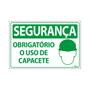 Imagem de Combo 6 Placas De Sinalização Segurança Obrigatório O Uso De Capacete 30x20 Ecom IA - SS25 F9e