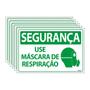 Imagem de Combo 6 Placas De Sinalização Segurança Use Máscara De Respiração 30x20 Ecom IA - SS16 F9e