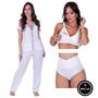 Imagem de Combo Amamentação Pijama com Botões Calça- c17 Vanessa + Sutiã URSULA+ Calcinha Pós Parto THAMIRES