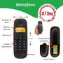 Imagem de Combo Aparelho de Telefone Fixo Sem Fio Digital Bina e Ramal