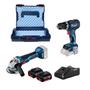 Imagem de Combo bosch 18v - gsb 18v-90c + gws 18v-10 com bateria