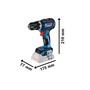 Imagem de Combo bosch 18v - gsb 18v-90c + gws 18v-10 com bateria