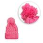 Imagem de Combo Com 06 Touca De Frio Com Pompom Cor Rosa Confortável