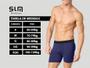 Imagem de Combo com 6 Cuecas Modelo Boxer com Elástico Slim Fitness