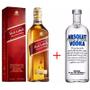 Imagem de Combo da Live - Whisky Red Label 1 Litro + Vodka Absolut 1 Litro