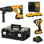 Imagem de Combo DCK260D1P1T-BR  Martelete SDS Plus 1'' (DCH133) e Parafusadeira de Impacto 20V MAX com 2 Baterias e Carregador Bi