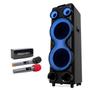 Imagem de Combo de Torre de Som Polyvox Xt2212t + 2 Microfone Sem Fio