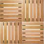 Imagem de Combo Deck Madeira Pinus  4 Uni 50x50cm De Qualidade