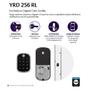 Imagem de Combo Fechadura Digital Yale Connect YRD256 RL abre com aplicativo e Senha - Trinco Rolete -Kit
