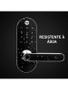 Imagem de Combo Fechadura Digital Ymc 420w Preto Fosco Com Zigbee