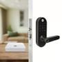Imagem de Combo Fechadura Digital Ymc 420w Preto Fosco Com Zigbee