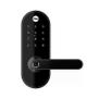 Imagem de Combo Fechadura Digital Ymc 420w Preto Fosco Com Zigbee