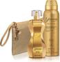 Imagem de Combo Glamour Gold Glam: Desodorante Antitranspirante Aerossol 75g+ Desodorante Colônia + Nécessaire