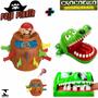 Imagem de Combo  Infantil 2 Jogos Crocodilo e Pula Pirata Brinquedo Infantil