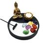 Imagem de Combo Jardim Zen + Buda + Castiçal + Vela + 7 Pedras dos Chakras Kit Promocional Estátuas