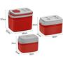 Imagem de Combo Kit 3 Caixas Térmicas de 32,12 e 5 Litros - Vermelho