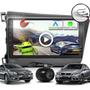 Imagem de Combo Kit Central Multimidia MP5 Android 9 pol + Camera ré + Chicotes + Moldura Grafite Civic 14/16