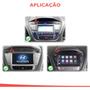 Imagem de Combo Kit Central Multimidia MP5 Android + Camera ré + Moldura + Chicotes Hyundai Ix35 2010 a 2022