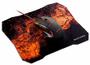 Imagem de Combo kit mouse gamer e mouse pad multilaser laranja mo256