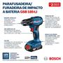 Imagem de Combo Kit Parafusadeira/Furadeira Gsb 185-LI+Chave De Impacto Gdr 18v-200 Bivolt Brushless - Bosch