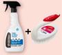 Imagem de Combo Limpa Mofo E Combate Bolor Attack Performance 500ml Econano + Escova Multiuso com Cabo para Lavar, Condor, Transparente Original Mega Qualidade