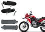 Imagem de Combo Par Pedaleira Pedal Apoio Dianteira + Par Traseira Nxr Bros 125 150 160 Xre 300 Tornado