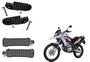 Imagem de Combo Par Pedaleira Pedal Apoio Dianteira + Par Traseira Nxr Bros 125 150 160 Xre 300 Tornado