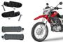Imagem de Combo Par Pedaleira Pedal Apoio Dianteira + Par Traseira Nxr Bros 125 150 160 Xre 300 Tornado