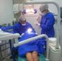 Imagem de Combo Paramentação Cirurgia Odontologica tecido = 1 Campo Paciente 2 Capotes Cirúrgico ( Aventais ).