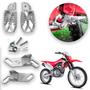 Imagem de Combo Pedaleira Com Suporte Regulável Crf 250f  Aço Inox