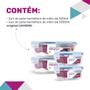 Imagem de Combo Potes Quadrados 2un 520ml + 2un 1200ml