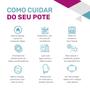 Imagem de Combo Potes Quadrados 2un 520ml + 2un 1200ml