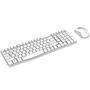 Imagem de Combo Rapoo Teclado e Mouse Sem Fio 2.4 ghz Branco Multilaser RA002